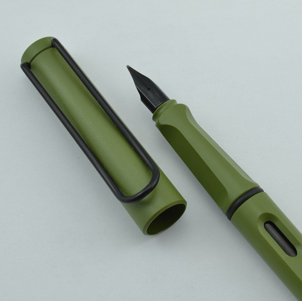 Lamy Safari Fountain Pen Hard To Find First Edition Savannah Green Medium New In Box